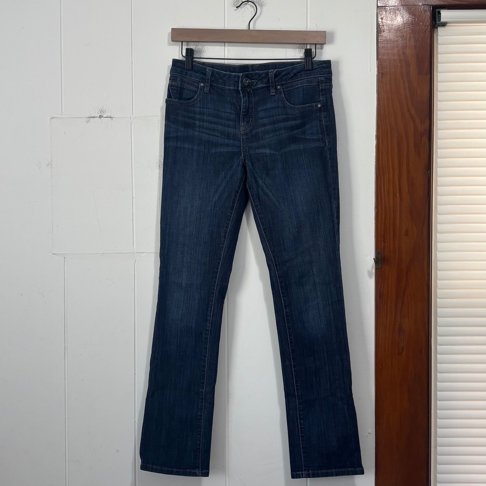 Simply Vera Vera Wang Womens Size 4 Dark Wash Straight Leg Stretch Denim Jeans